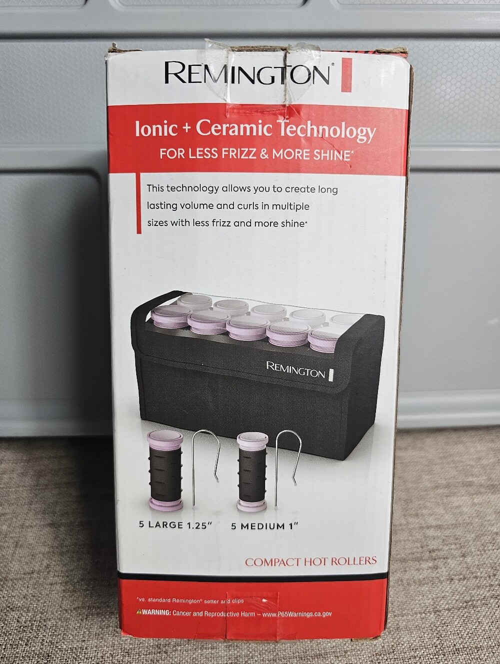 Remington 10-Piece Ceramic Hot Rollers Hair Setter Dual Voltage Purple NIOB - Picture 2 of 2